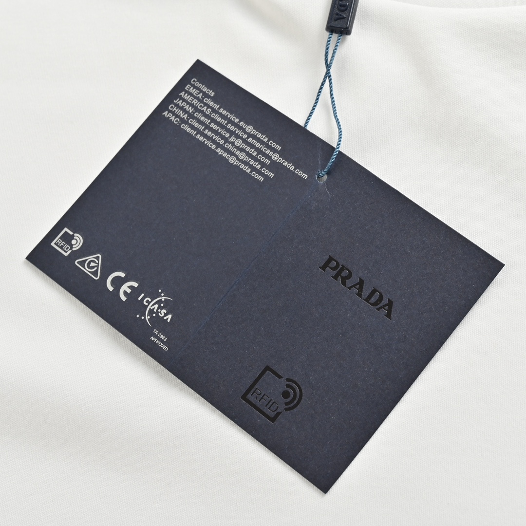 Prada 24ss triangle logo short sleeve