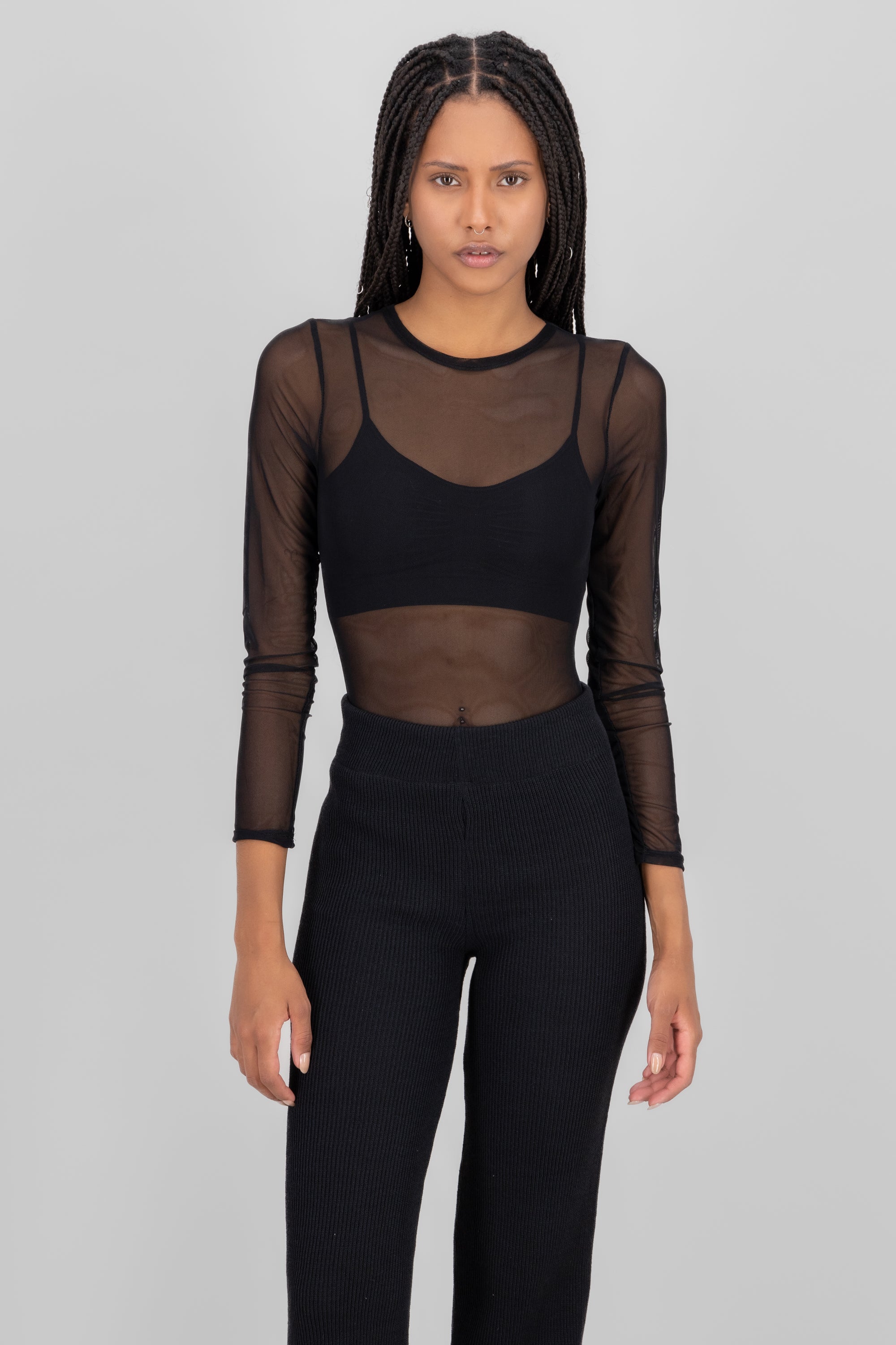 Mesh Long Sleeve Bodysuit