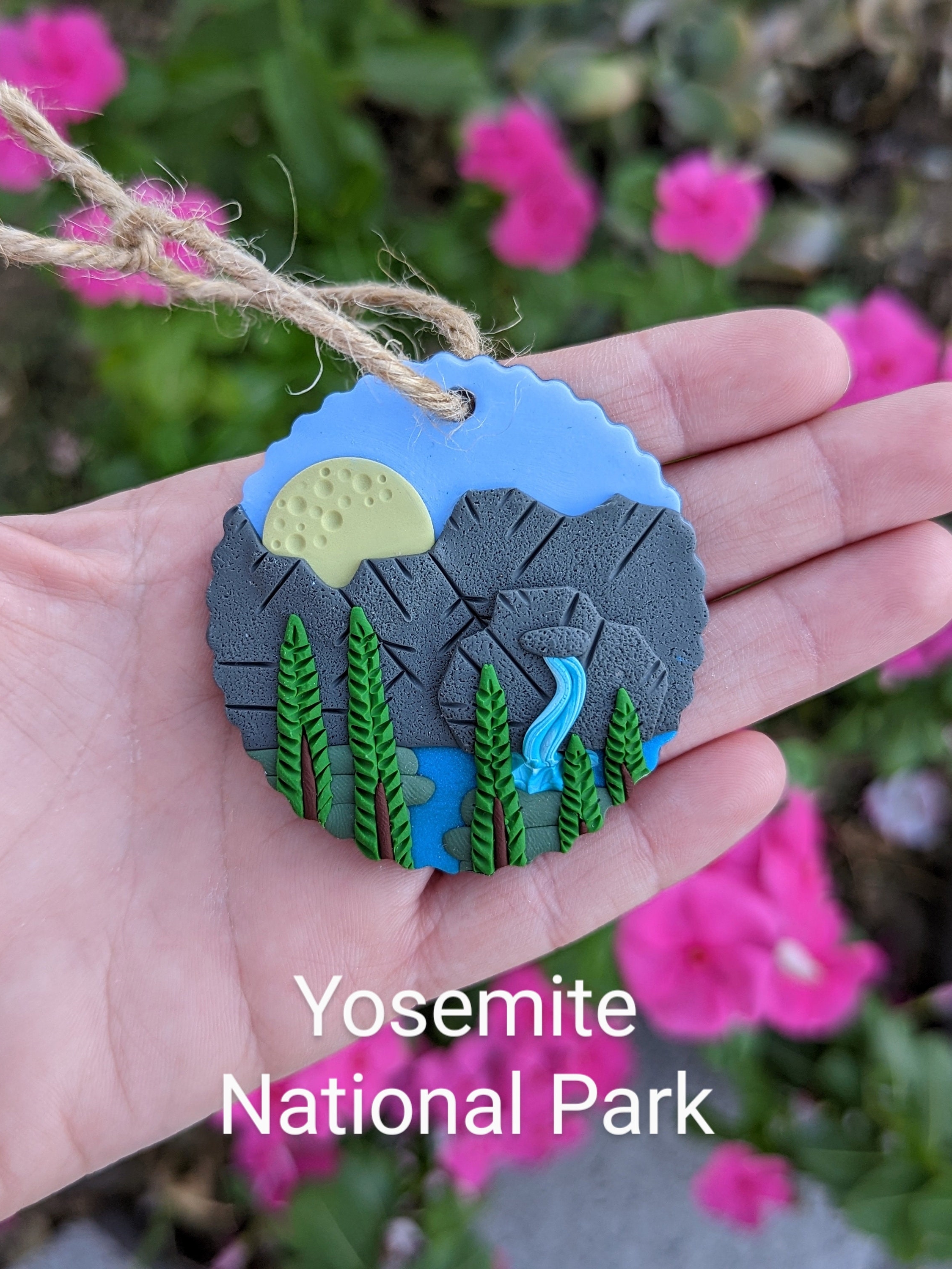 🔥On Sale🔥Handmade National Park Clay Holiday Tree Ornaments