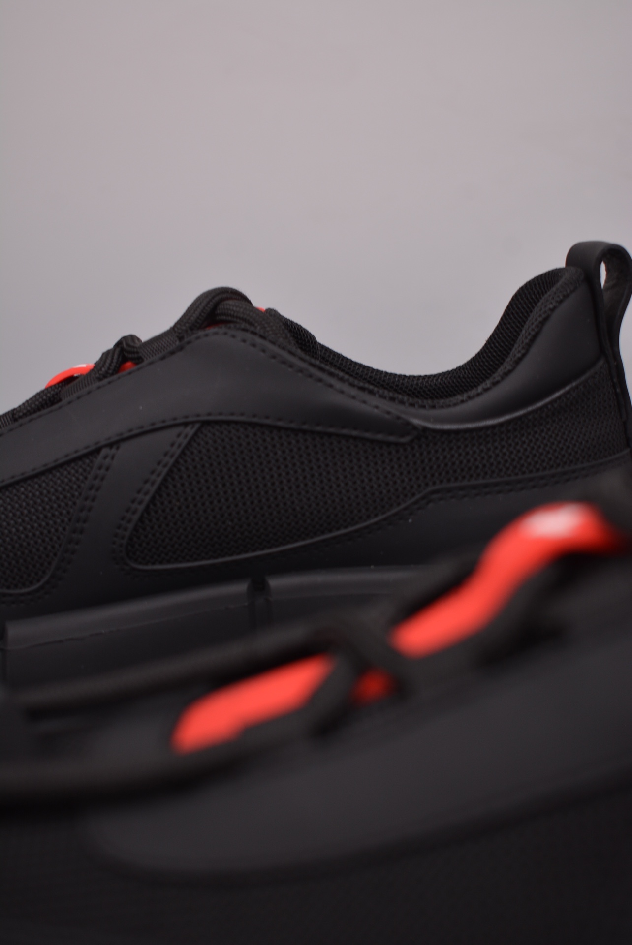 Prada 3D Cloudbust Thunder Technical Sneakers Black Red 1E804M3LKI-AJ6493
