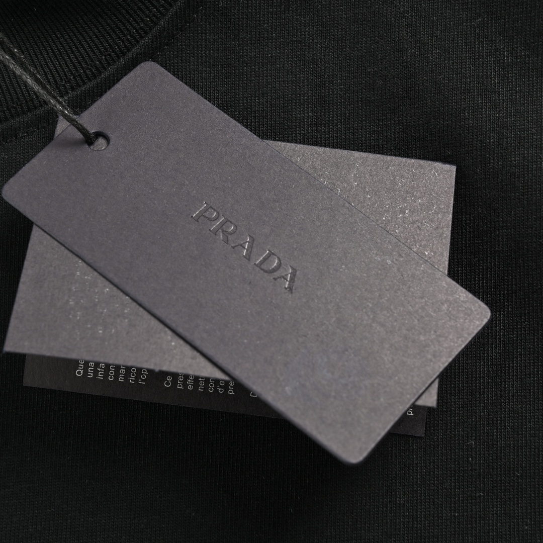 Prada 23ss triangle logo short sleeves