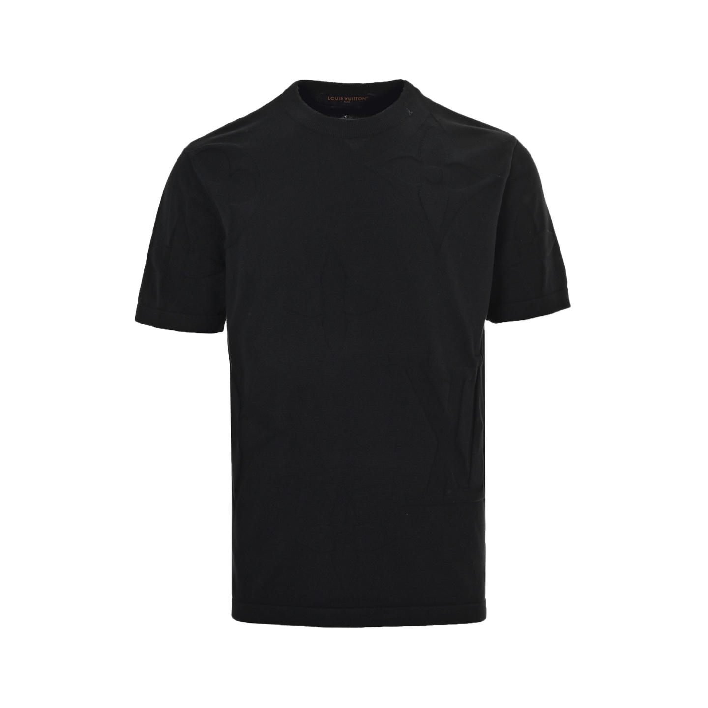 Louis Vuitton 25ss obscure monogram jacquard knit short sleeve