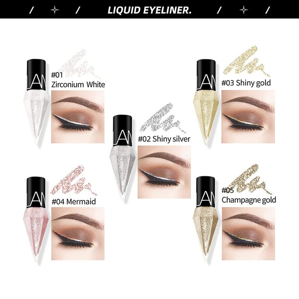(💥Last Day Promotions-50% OFF)-Diamond Glow Sparkly Liquid Eyeliner-BUY 5 GET 10% OFF & FREE SHIPPING