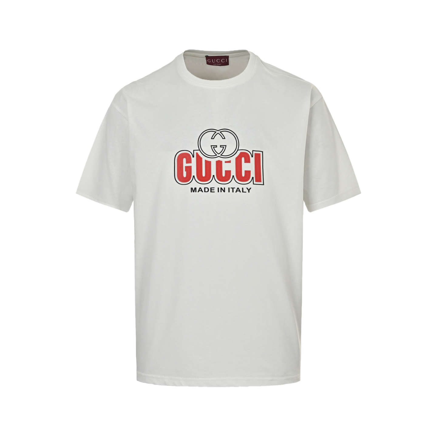 Gucci 25ss Silicone Lettering Printed Short Sleeve