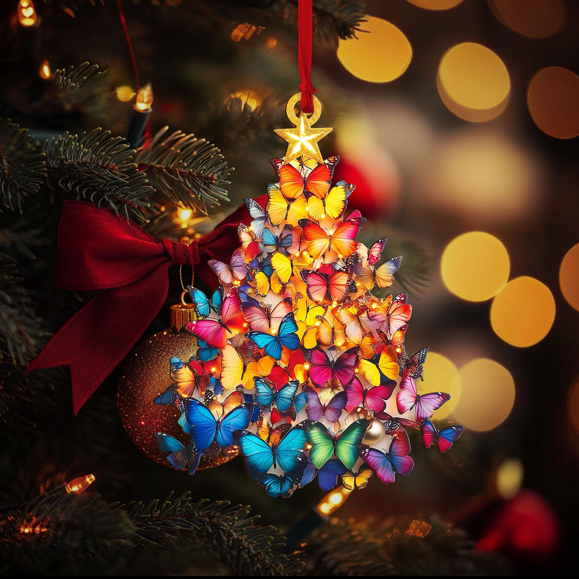Butterfly Christmas tree Ornament