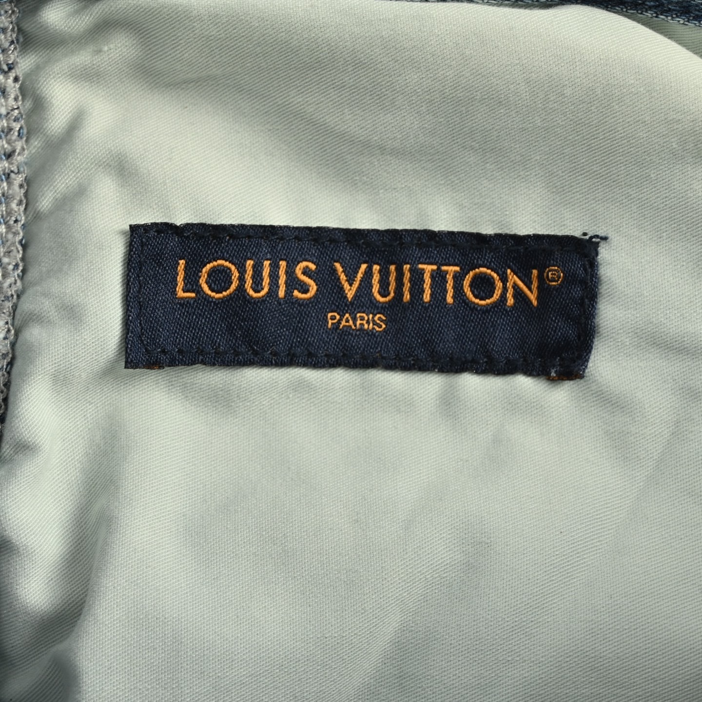 Louis Vuitton 25ss monogram embossed denim shorts