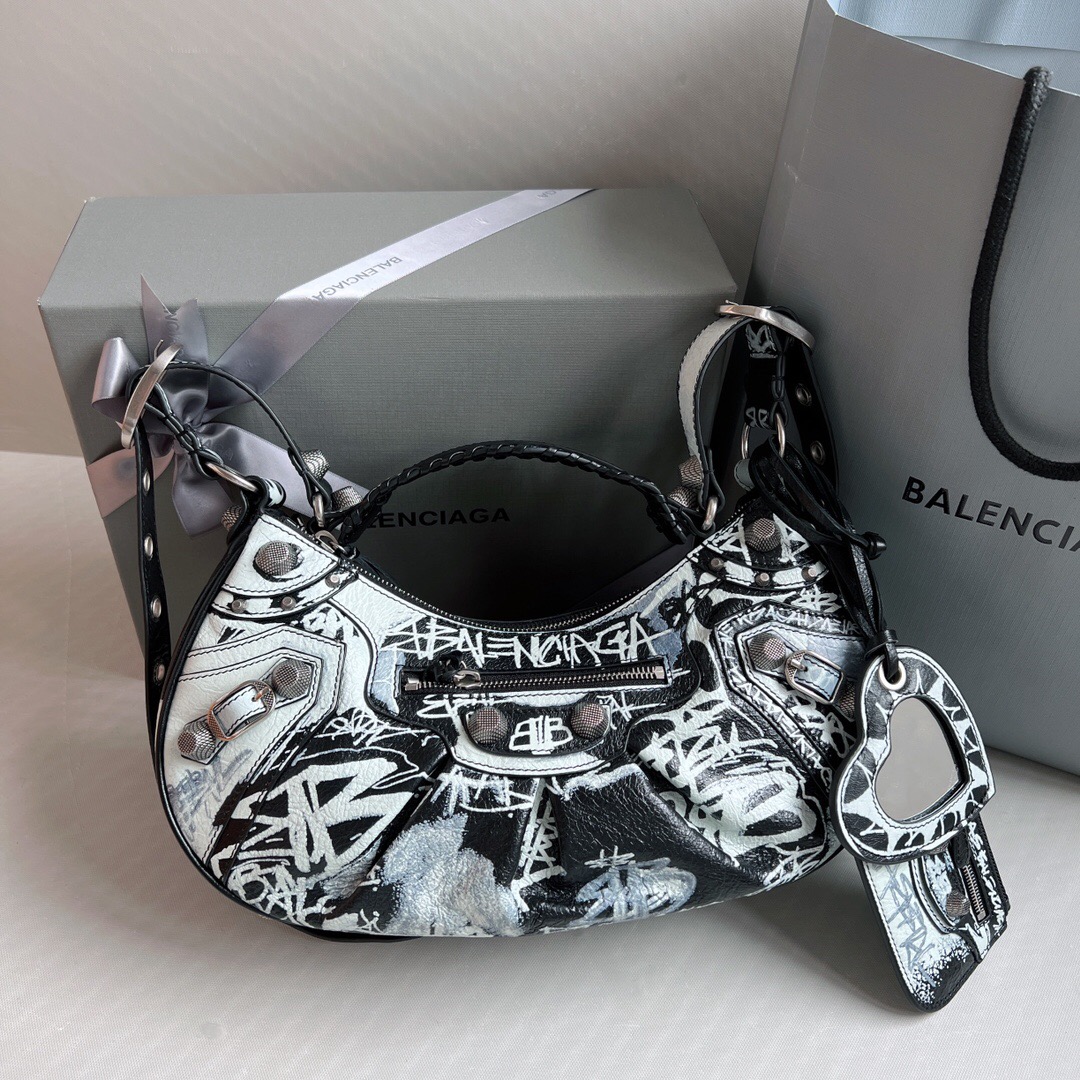 Balenciaga le cagole crescent bag