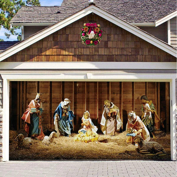 Hot Sale-2023 New Christmas Garage Door Decoration