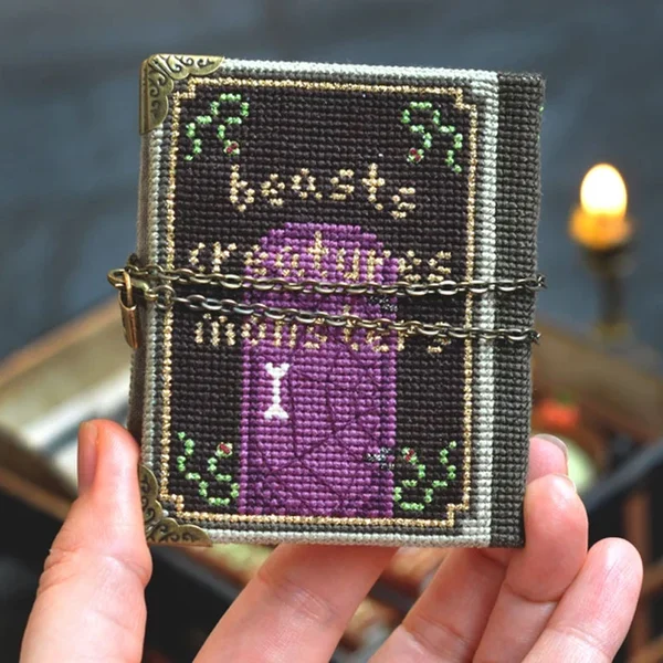DIY Book of Shadows Halloween Stitch Along Kit- With Instructions