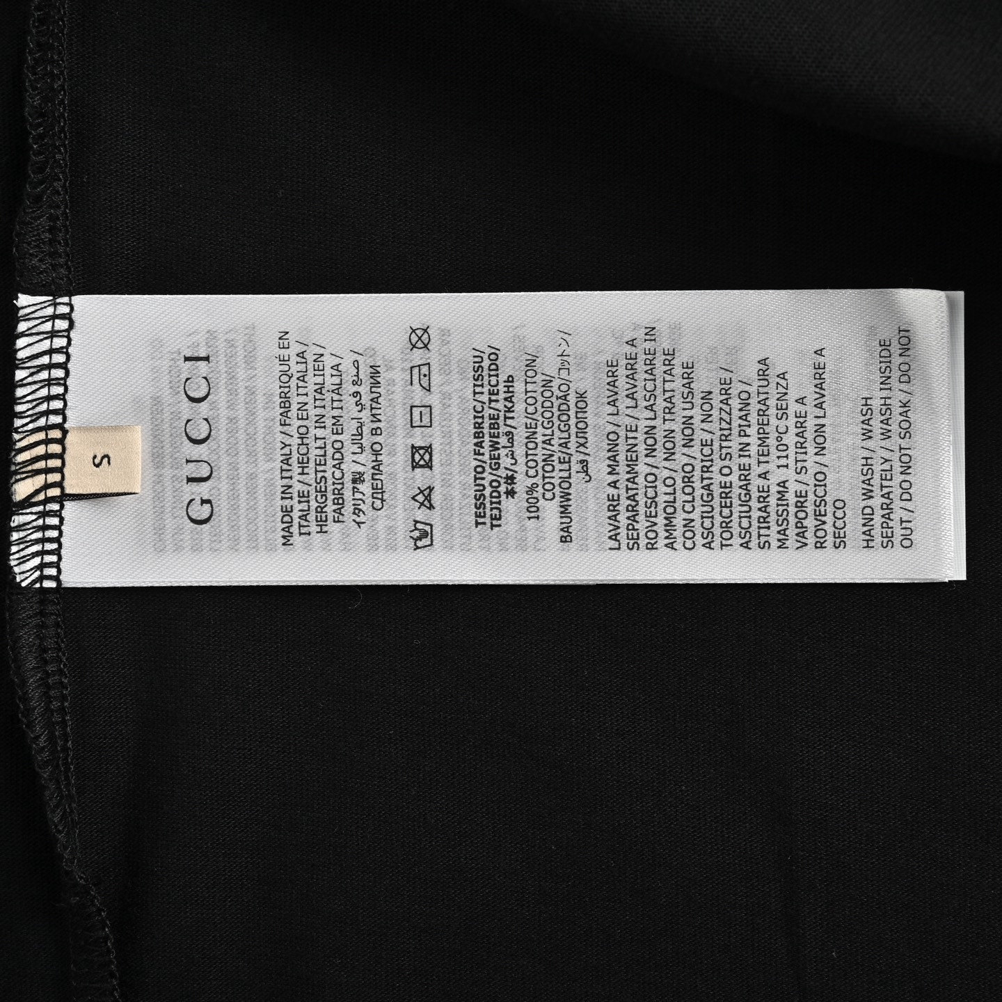 Gucci Letter Print Short Sleeve