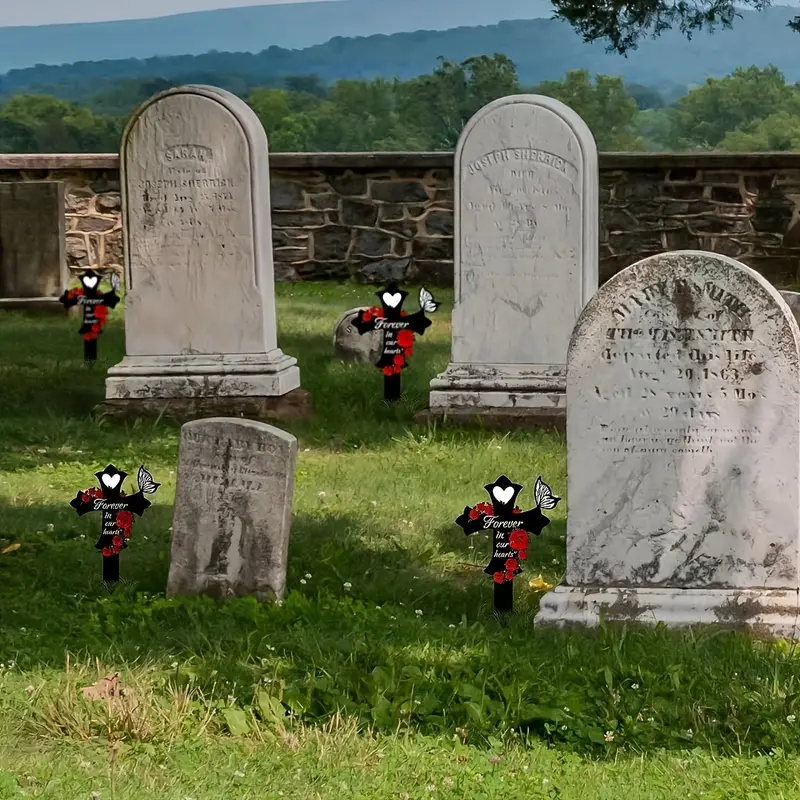 ✝️🙏Metal Cemetery memorial crosses