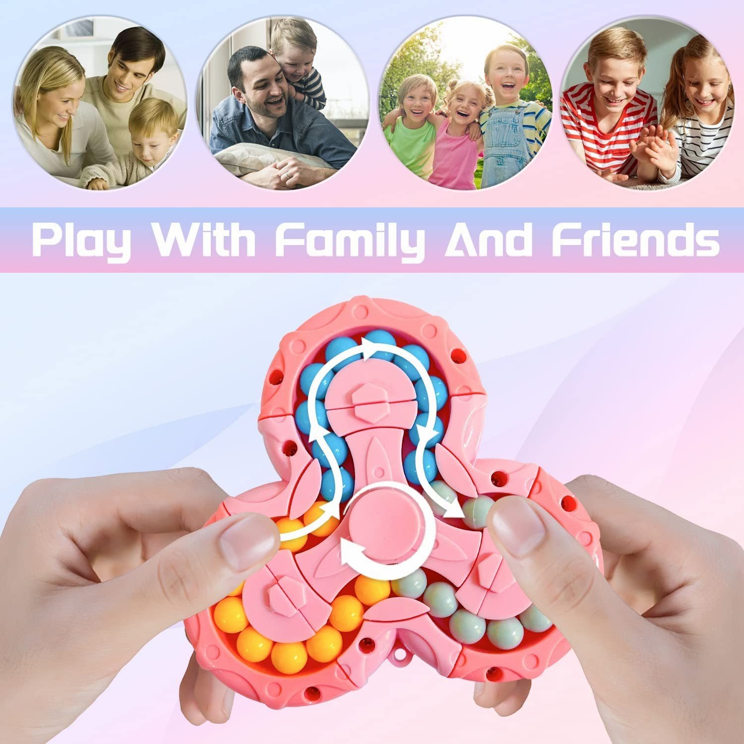 Six-sided rotating fingertip Rubik's Cube(Buy 2 Free Shipping)