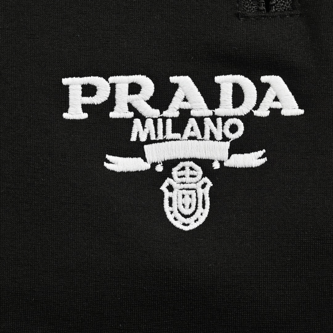 Prada 24Fw zip pocket side webbing trousers