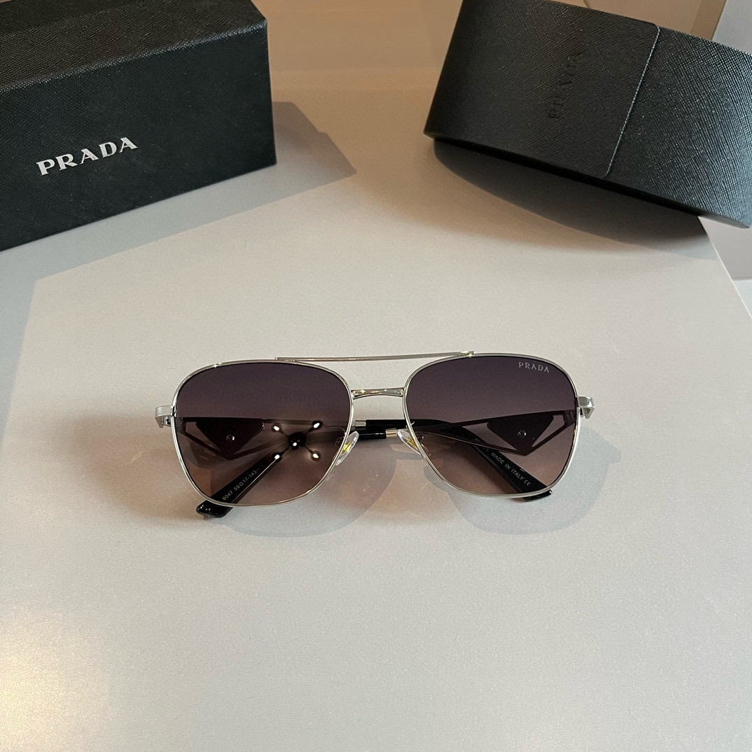 Prada round frame sunglasses