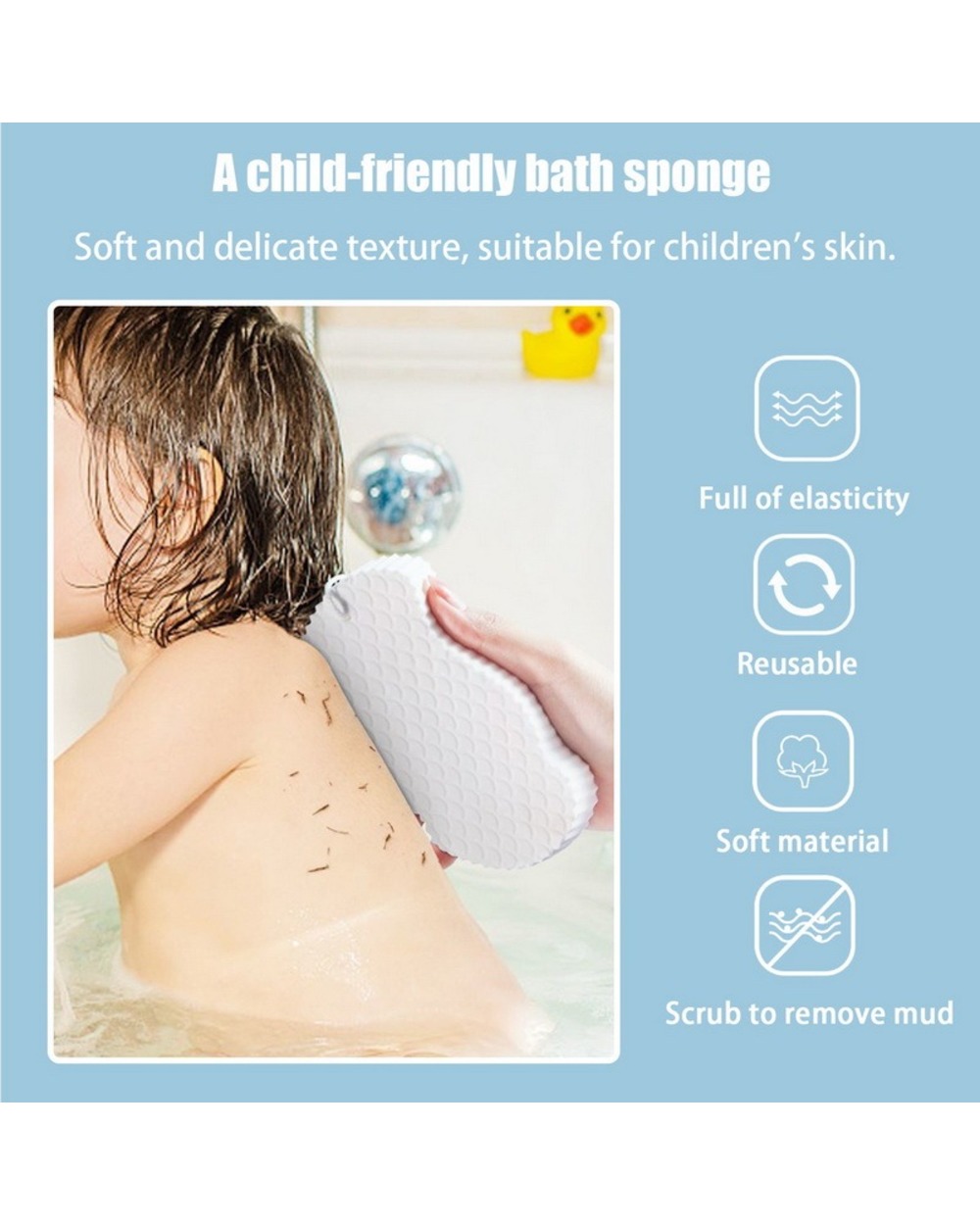 🔥45% OFF Last Day Sale -Super Soft Exfoliating Bath Sponge-BUY 3 GET 2 FREE & FREE SHIPPING