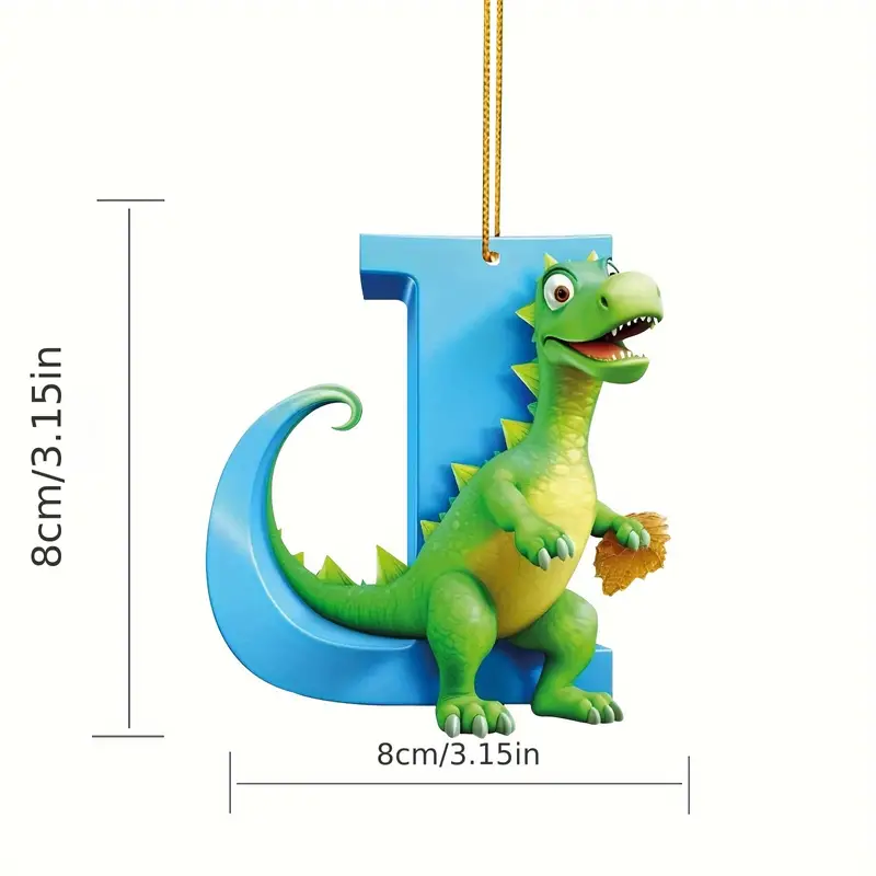 🦖🦖Christmas Dinosaur Alphabet Ornaments