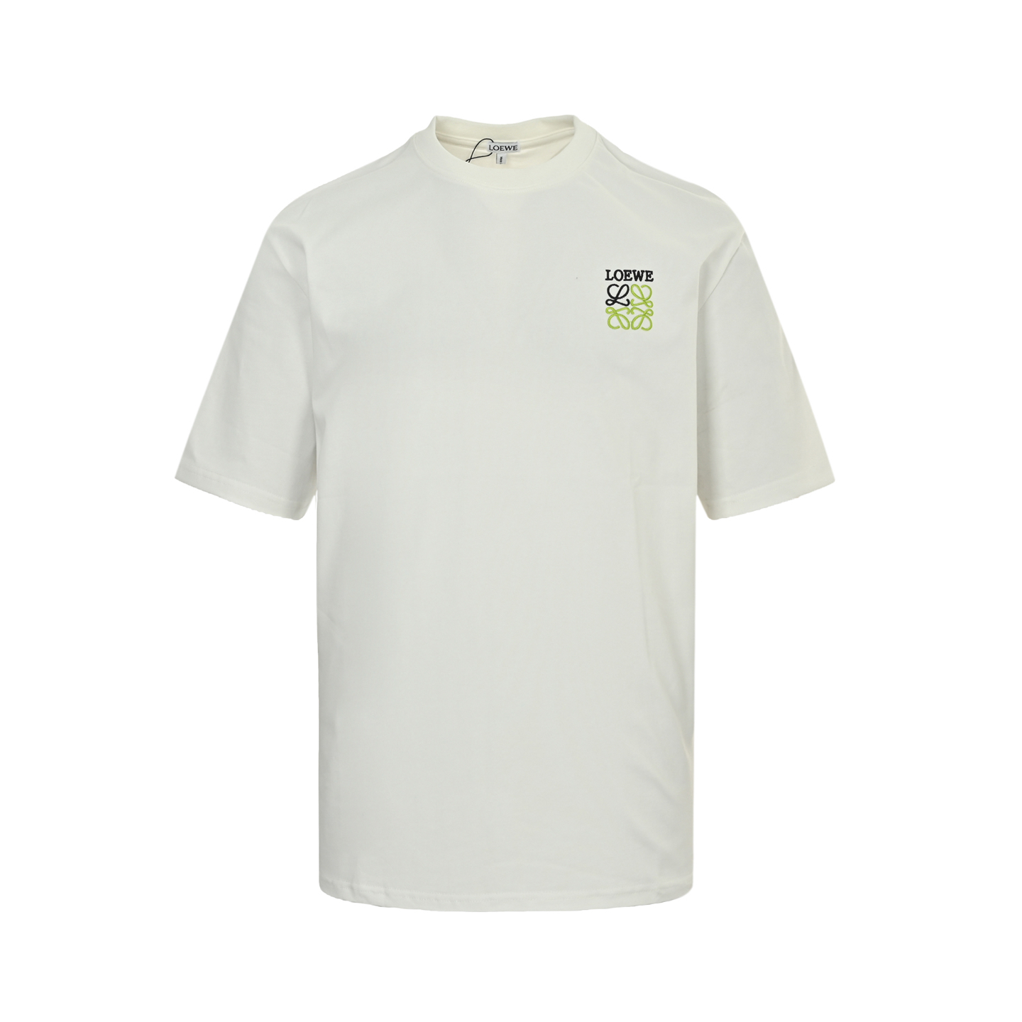 Loewe 25ss short-sleeve shirt with contrasting logo embroidery