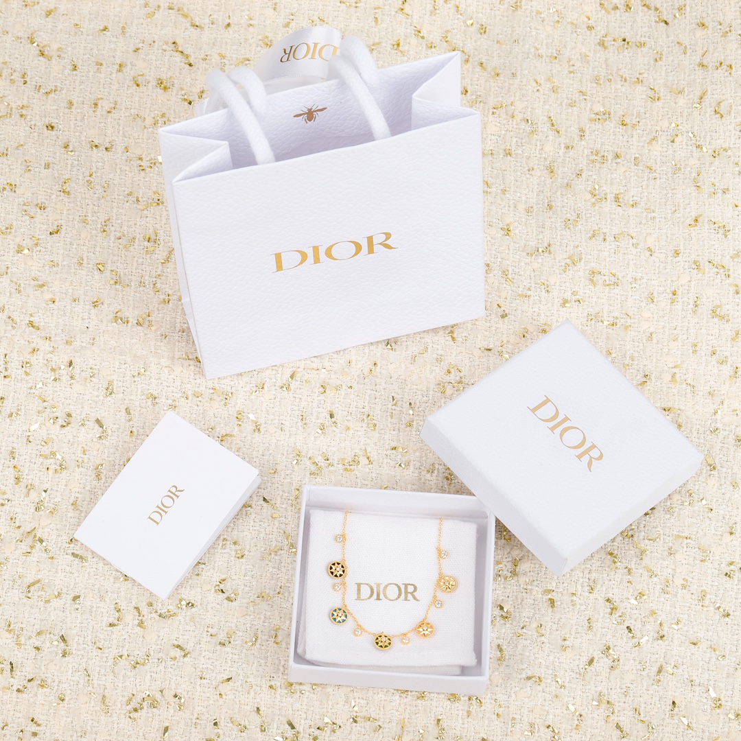 Dior Five Compass Necklace