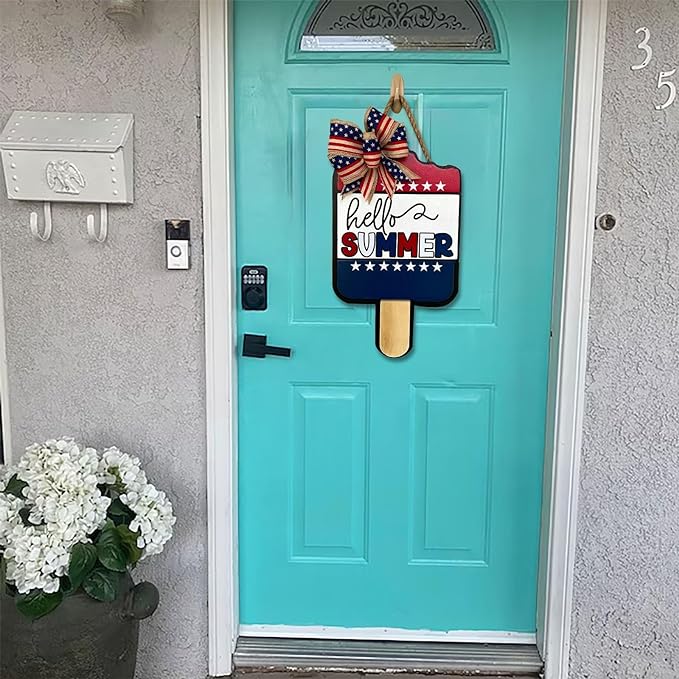 Summer Popsicle Decoration Hanging Sign