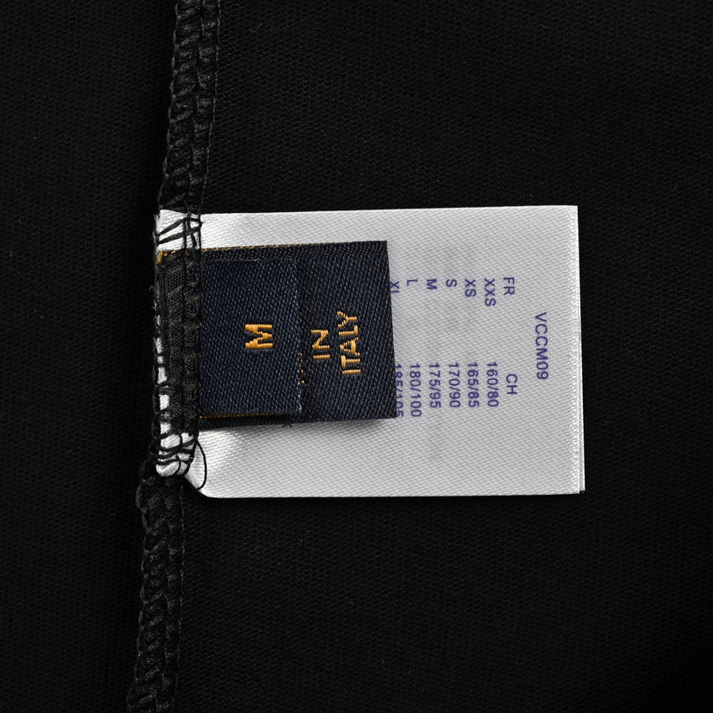 Louis Vuitton 25ss half-zip turquoise rivet short sleeve