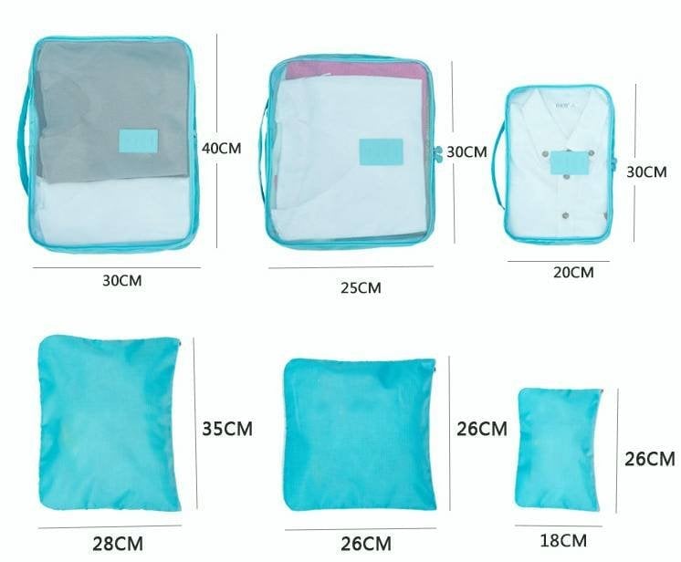 ✈6 pieces portable luggage packing cubes🧳Buy More Save More🚗