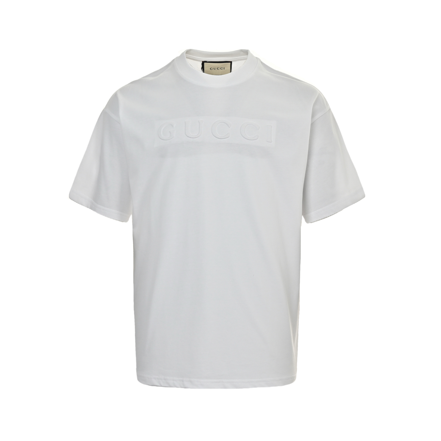 Gucci 25ss embossed lettering short sleeves