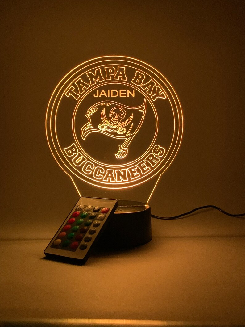 TAMPA BAY BUCCANEERS 3D LAMP PERSONALIZED