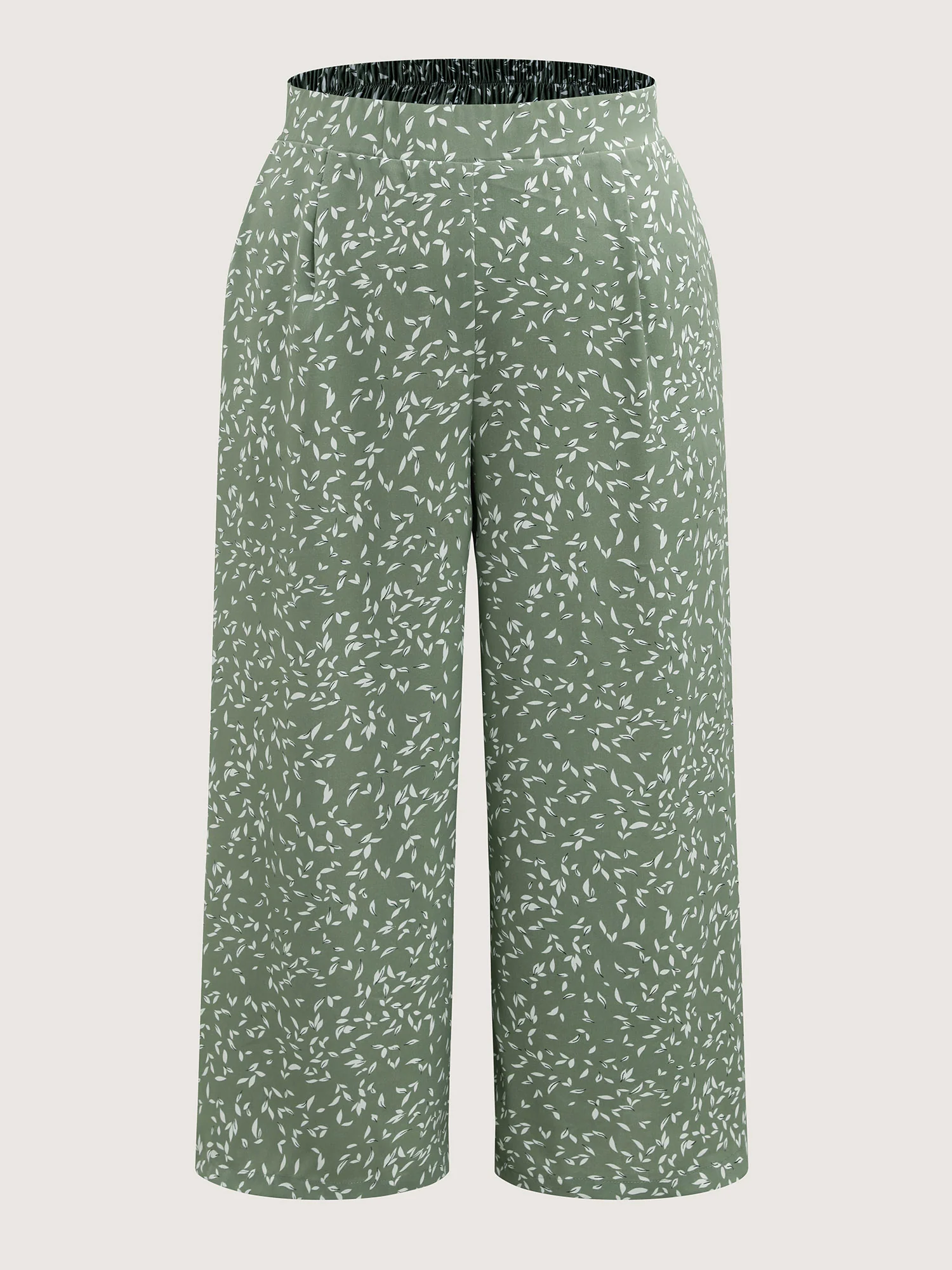 Ditsy Floral Print Wide-Leg Pants