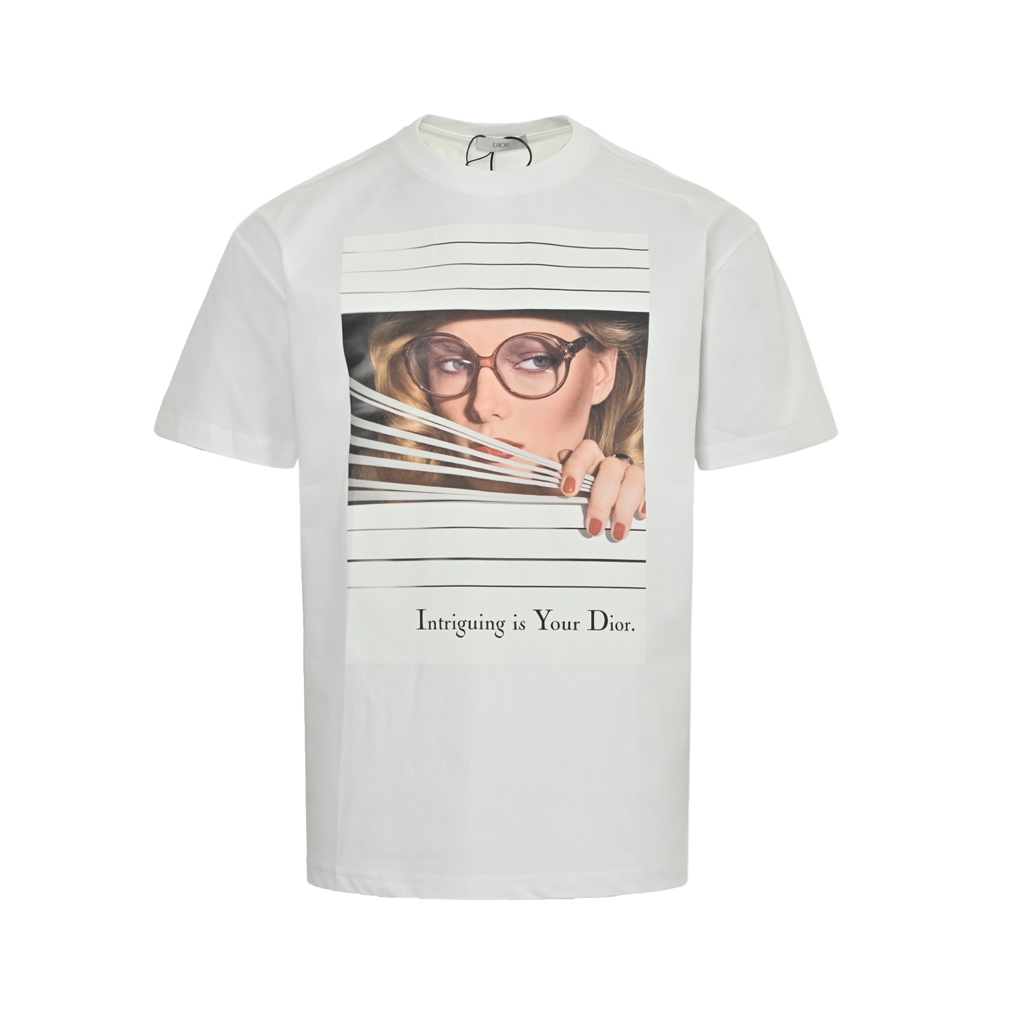 Dior 25ss magazine cover print short sleeves