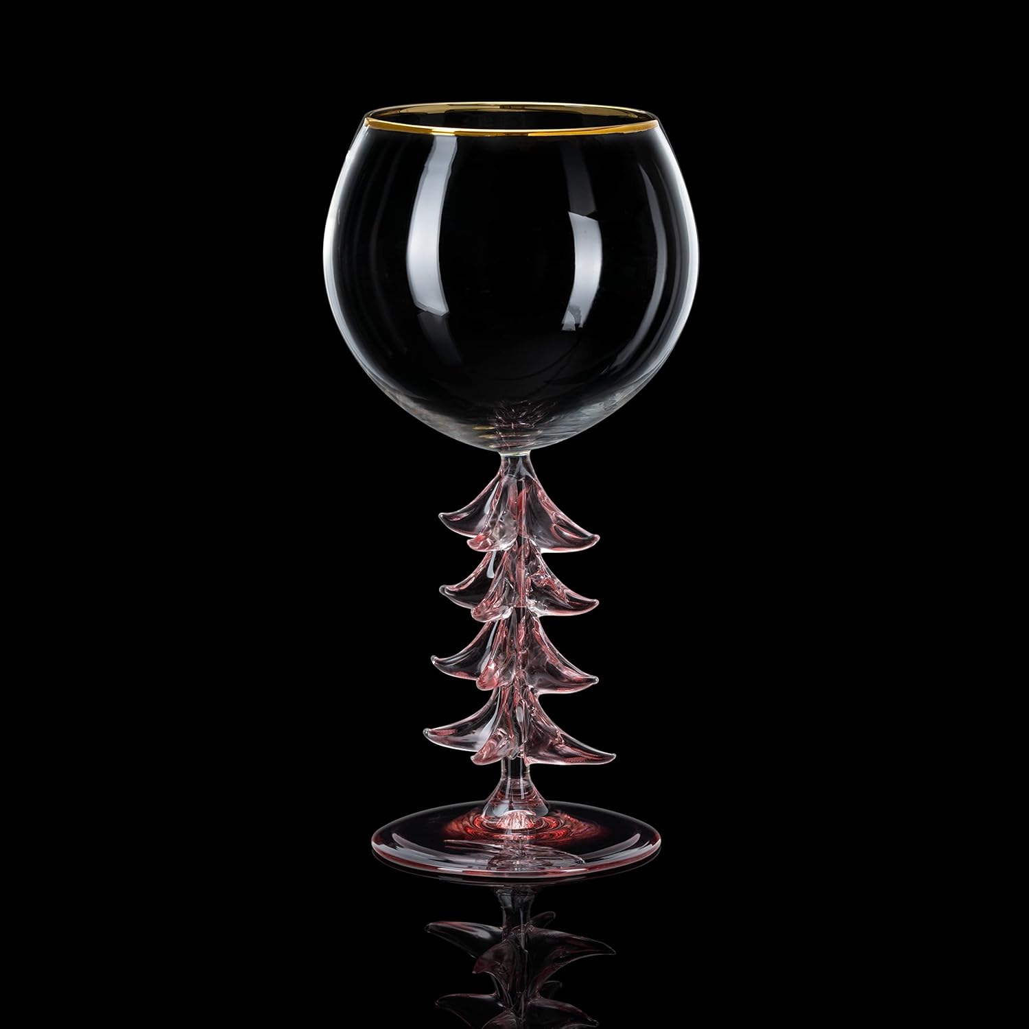 🎅2024 Christmas Promos🔥Crystal Christmas Holiday Tree Stemmed Wine Glass