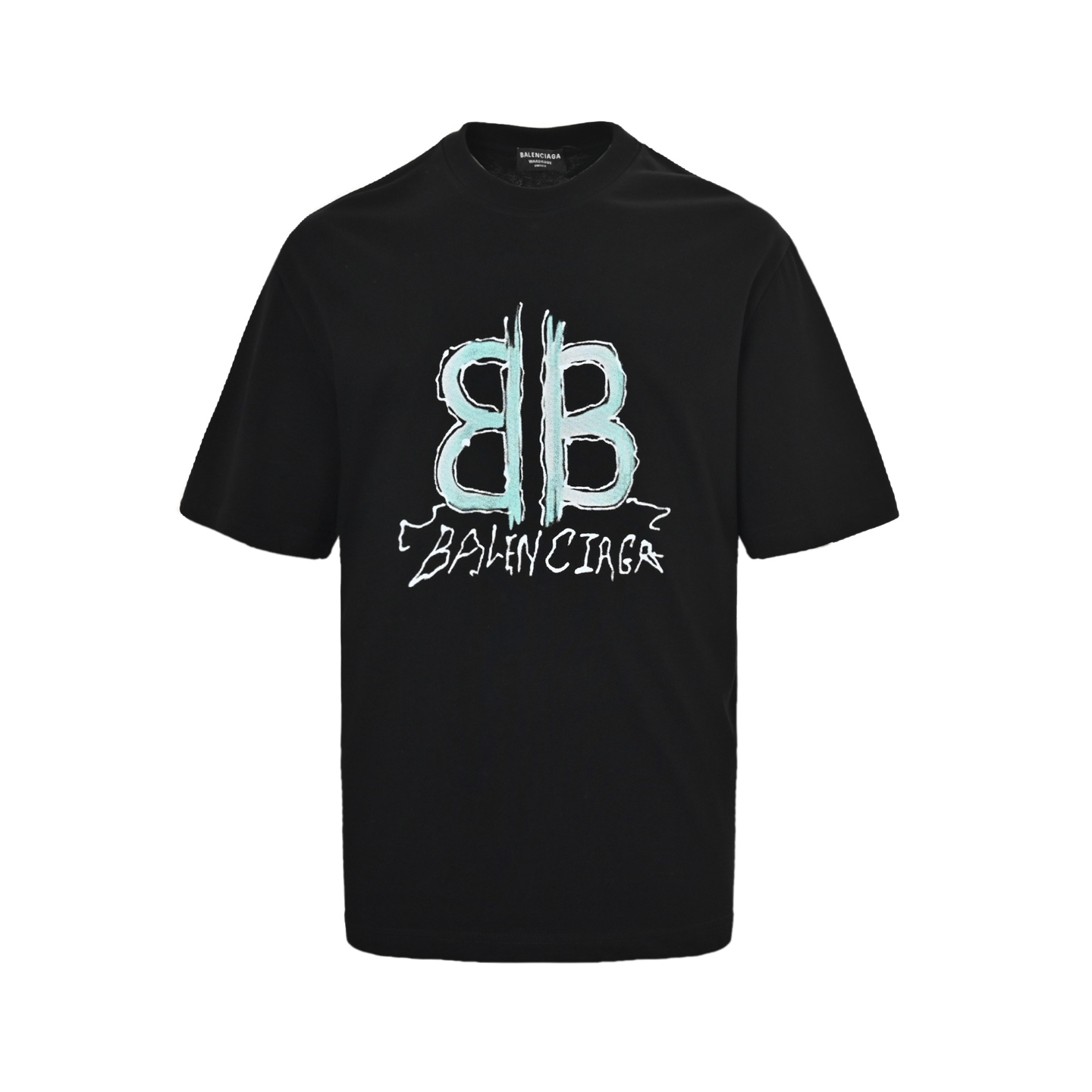 Balenciaga Hand-painted letter print short sleeves