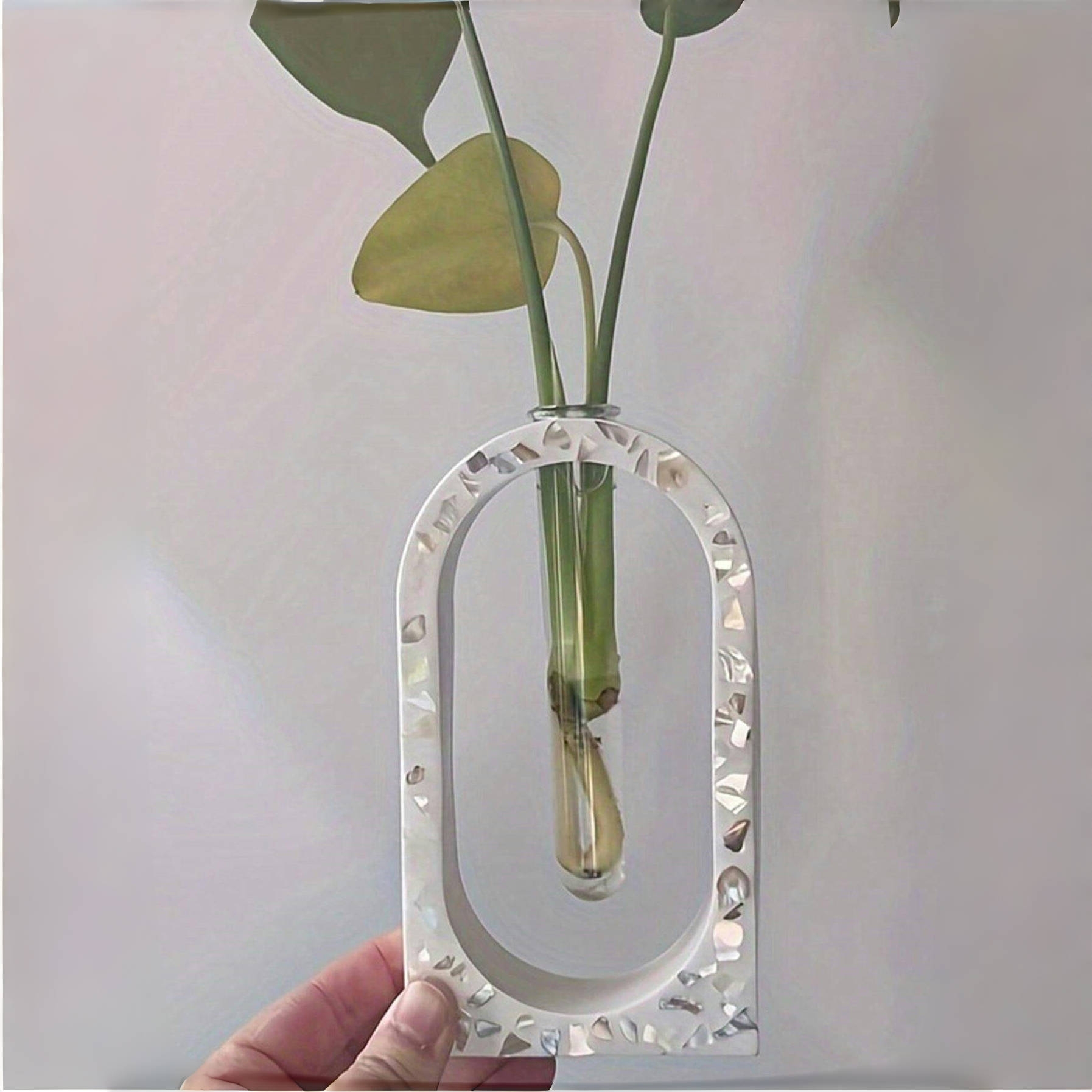 Flower Vase Silicone Molds With 3pcs Clear Test Tubes