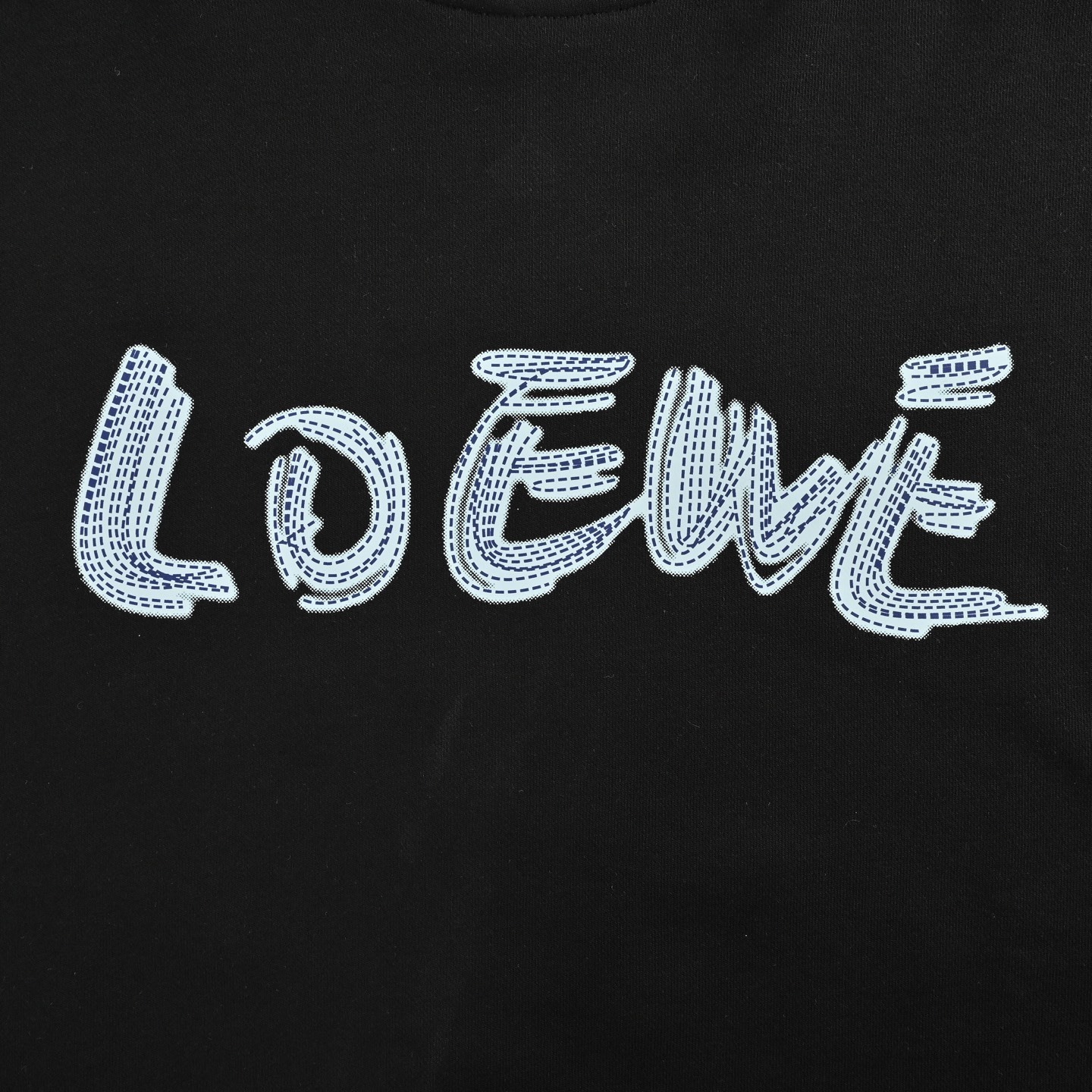 Loewe 25Fw dotted letter logo print crew neck sweatshirt