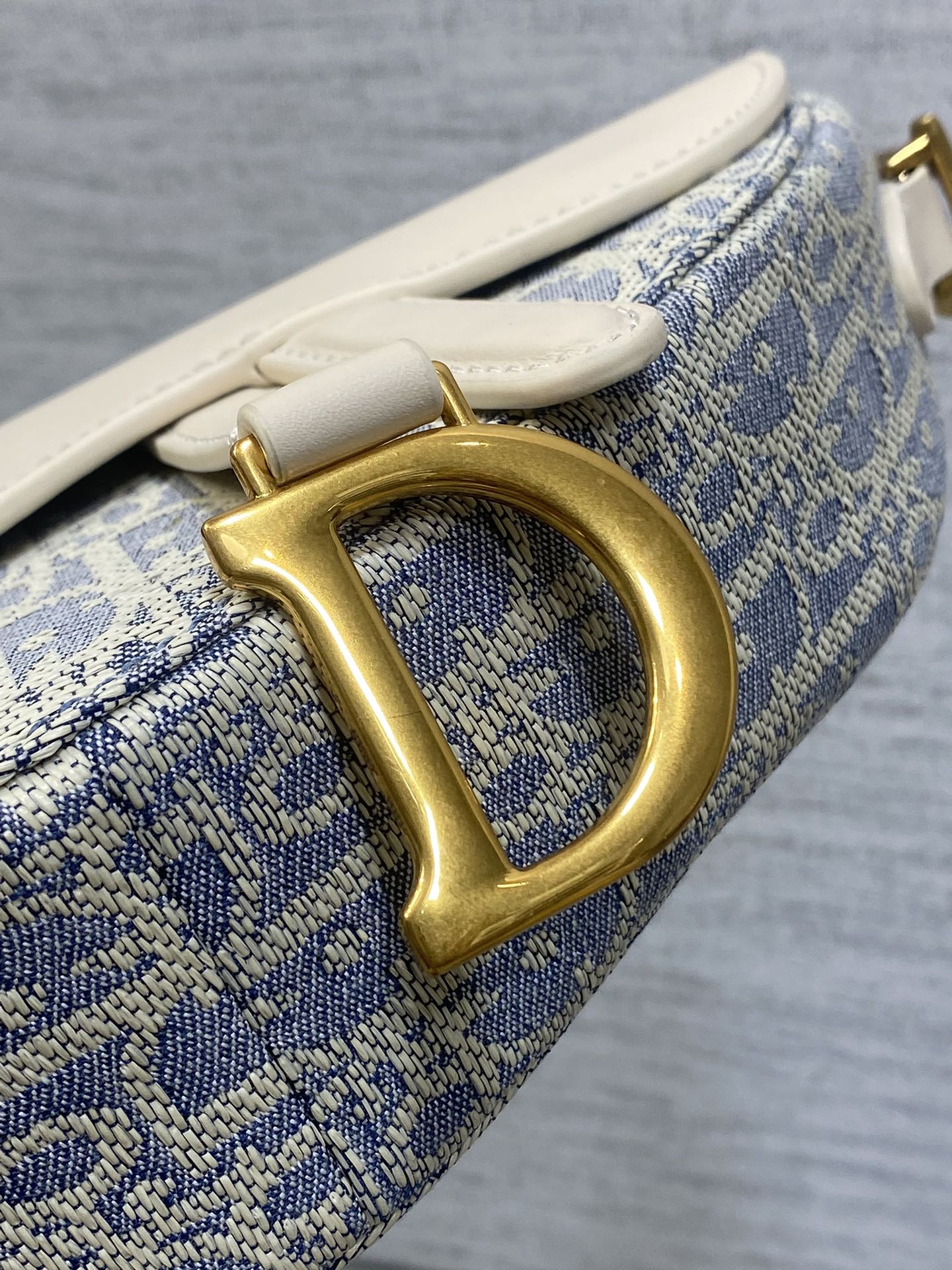 Dior Saddle Raffia Small Saddle Bag