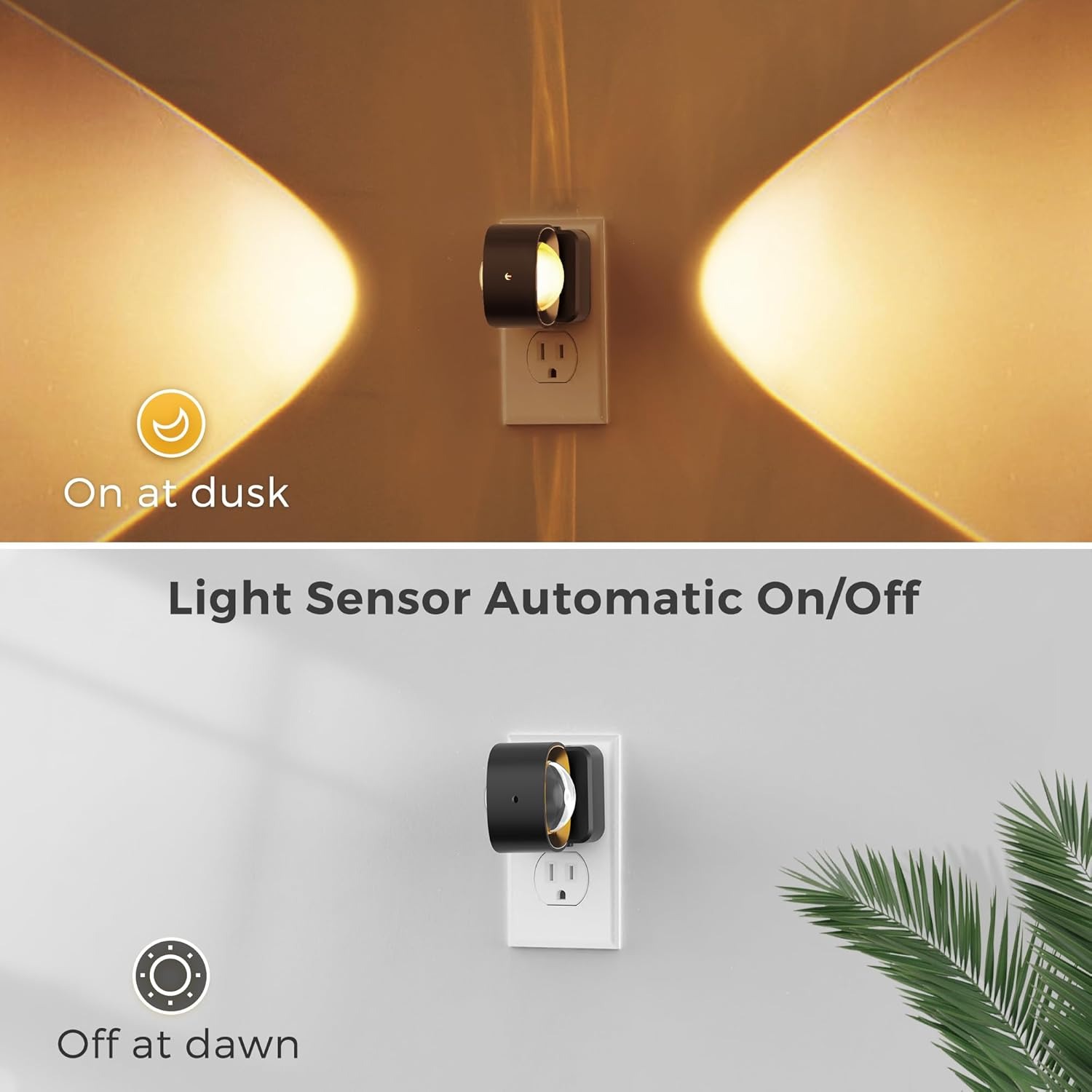 LED Night Light Projector with Sensor Dusk to Dawn