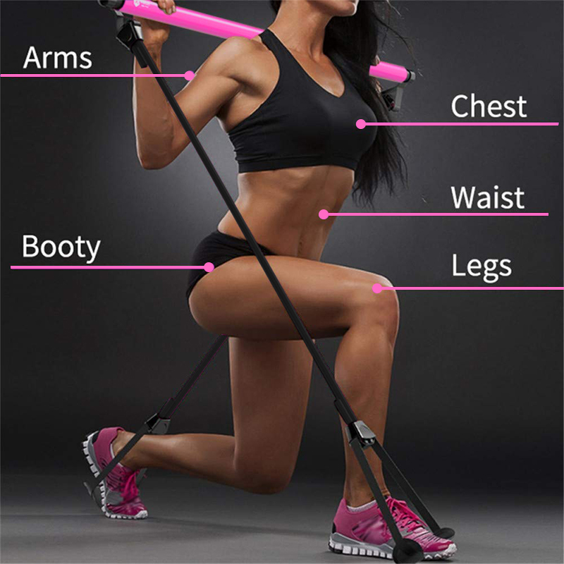 Portable Pilates Bar Kit with Resistance Band Exercise Stick🔥Buy 2 FREE SHIPPING