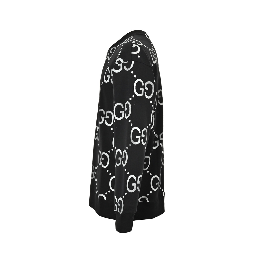 Gucci 24Fw Double G all-over print gradient crew neck sweatshirt