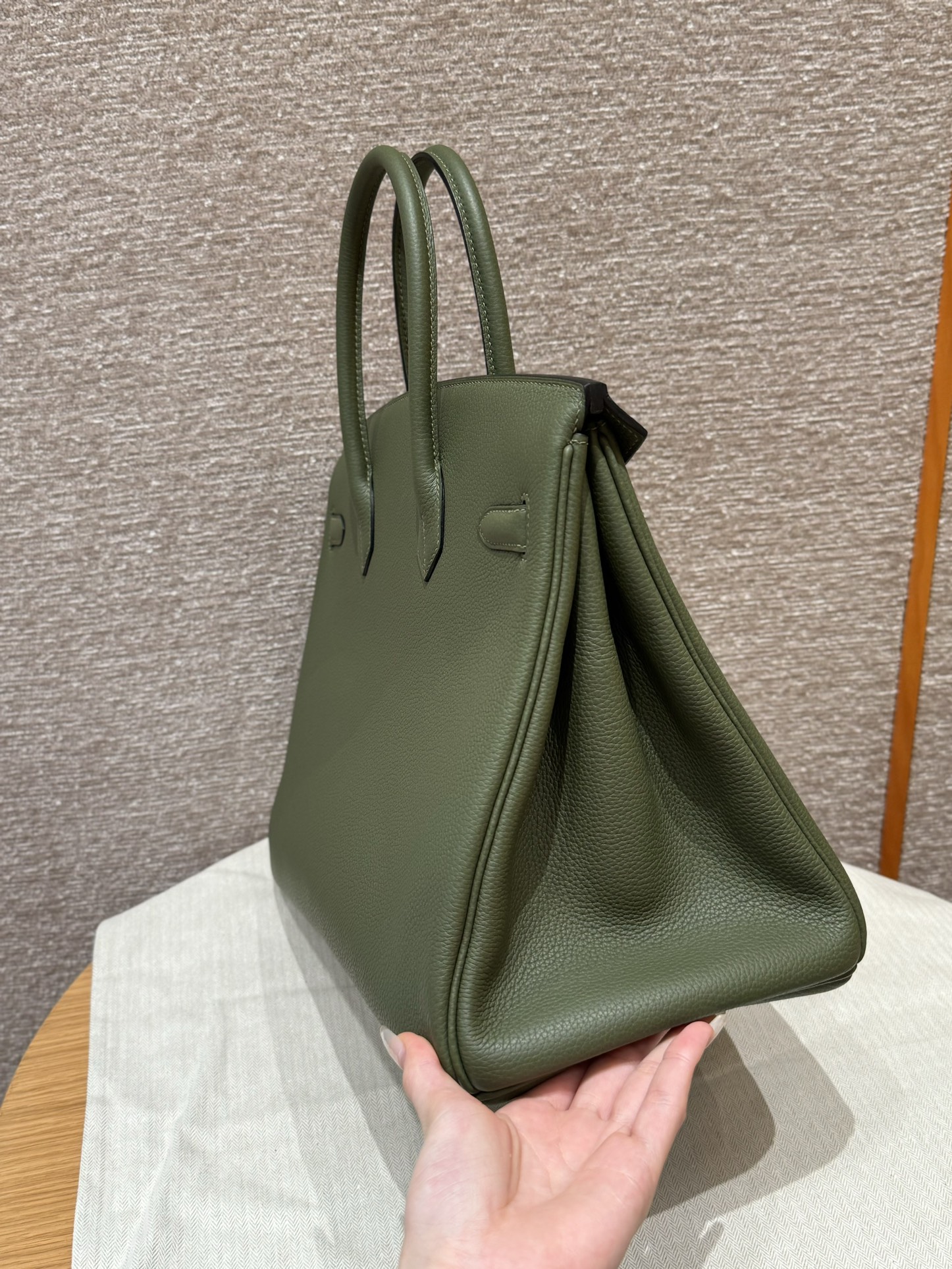 Hermès Birkin 61 Olive Green Handbag(Handmade to Order)