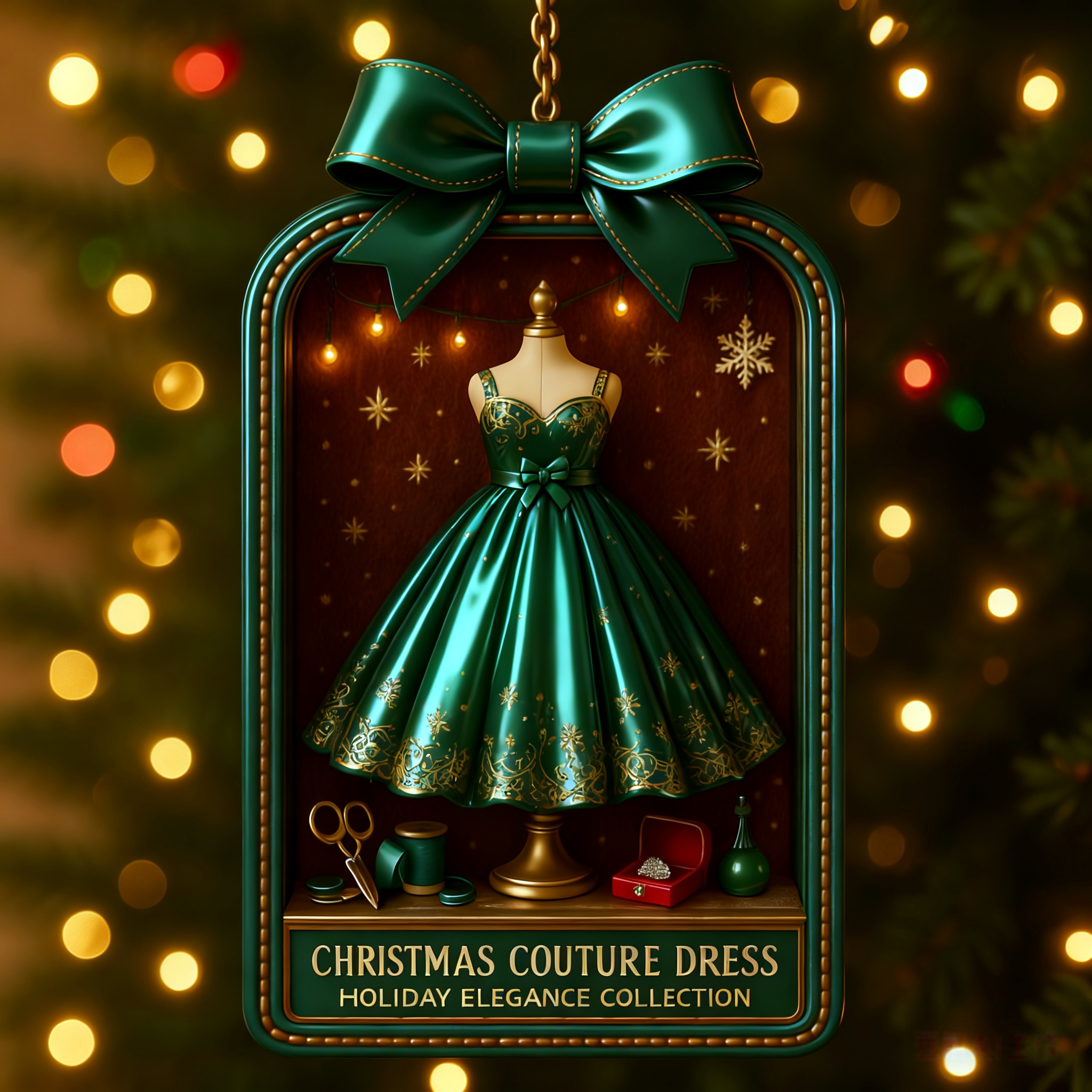 Christmas Couture Dress Ornament Collection
