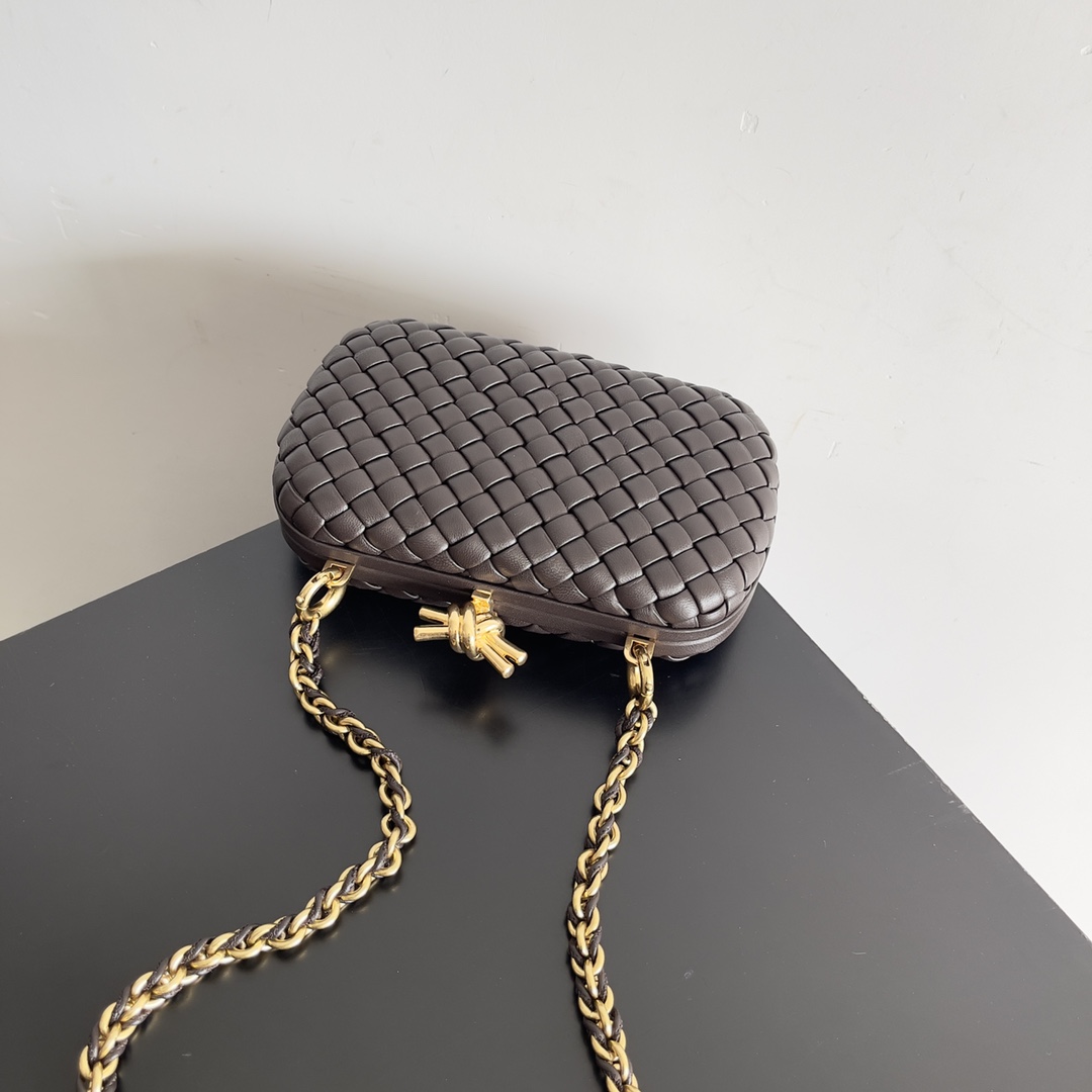 Bottega Veneta 24 Spring Fashion Braided Chain Evening Bag 776662