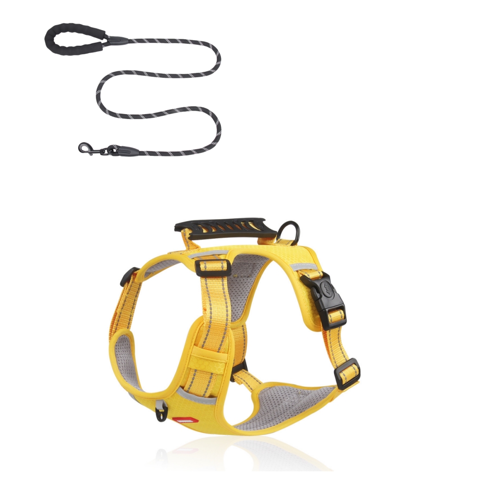 🔥Last Day 50% OFF🔥Pet Reflective Chest Harness - Explosion-Proof Chest No-Pull Punch Harness with Handle