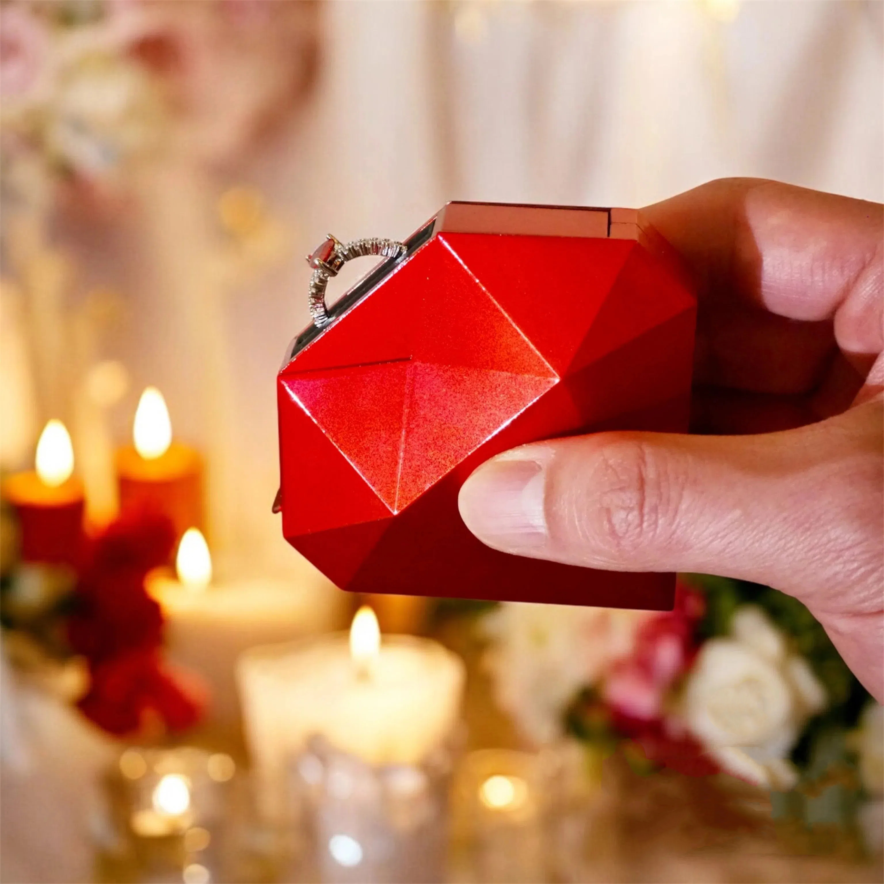 ❤️💍Elegant Heart Shaped Ring Box ♀️♀️(For Your Favorite Woman)