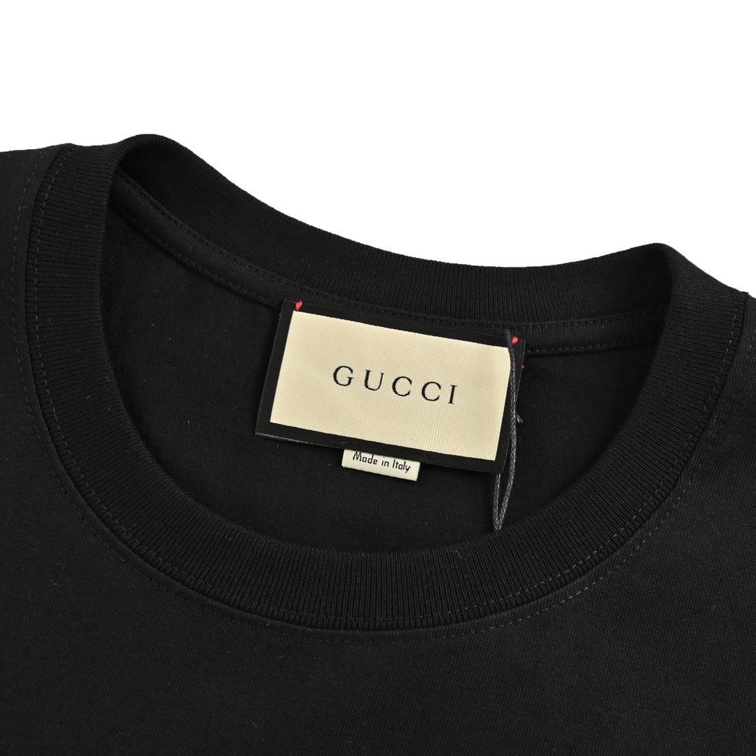 Gucci 24ss Dragon Year Series Cartoon Print Short Sleeve