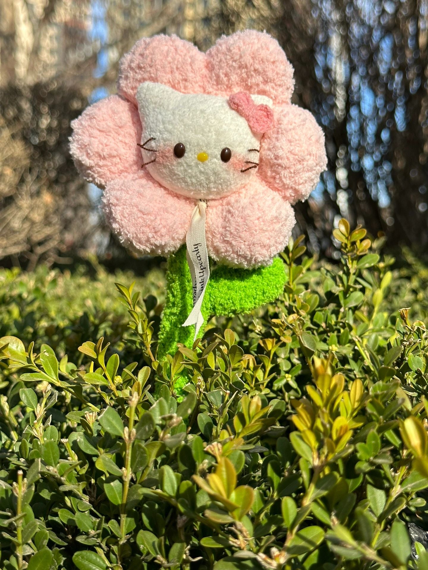 KT Colorful Handmade Plush Flower Bouquet
