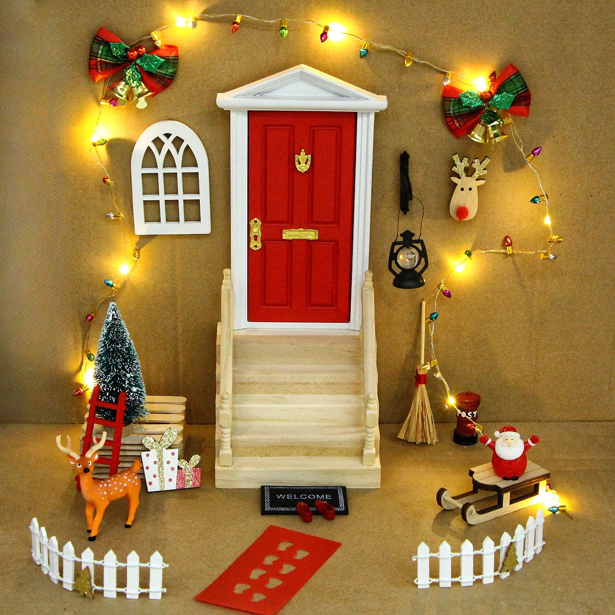 🔥CHRISTMAS ON SALE🔥20-Piece Christmas Elf Fairy Doors Decorations
