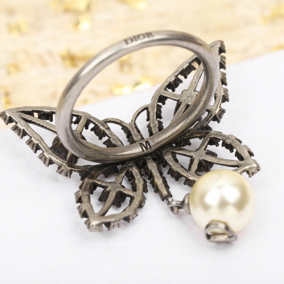 Dior butterfly diamond ring