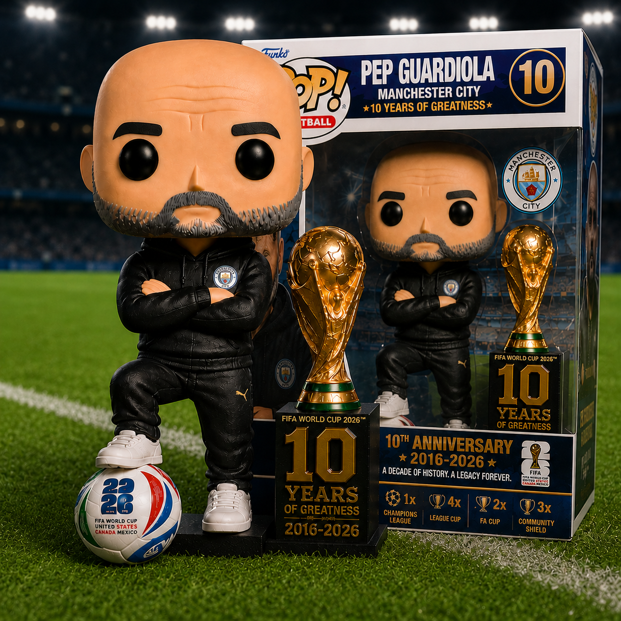 Pep Guardiola “10 Years of Greatness” Retirement Edition POP! Figure ⚽🏆