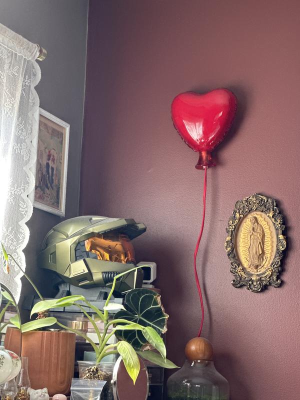 ❤️❤️Mylar Heart Balloon Shape Resin Sconce