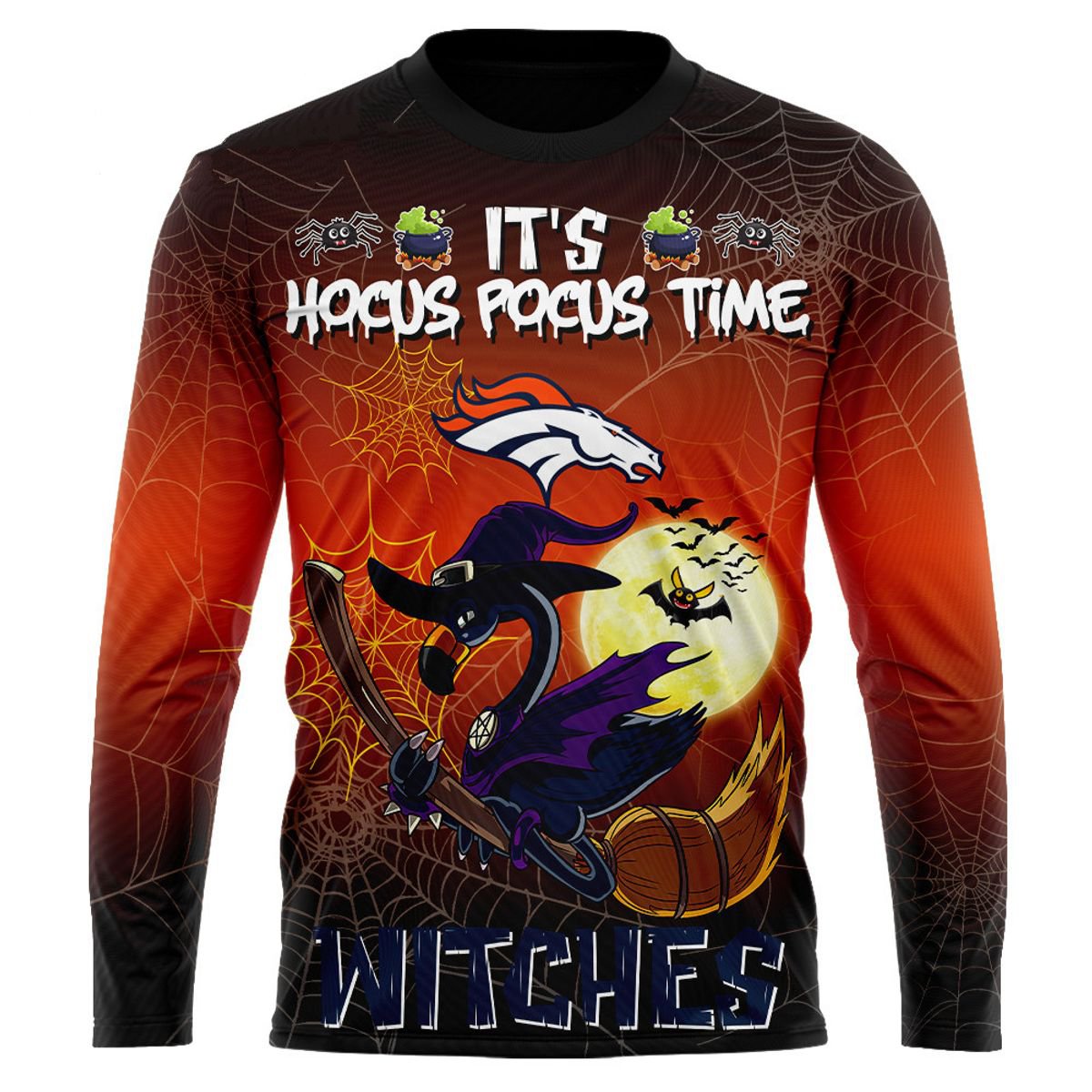DENVER BRONCOS 3D HOODIE HALLOWEEN002
