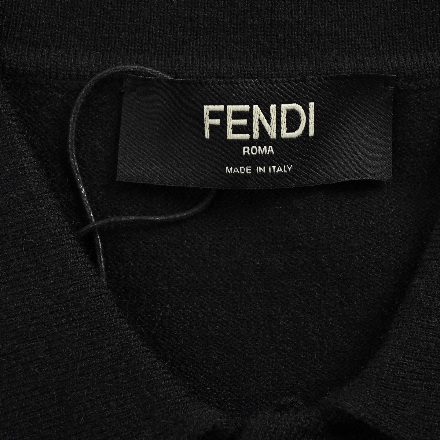 Fendi 25ss FF embossed knitted Polo short sleeve